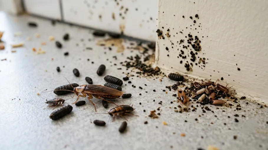 What does Cockroach Poop looks like